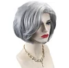 Silver Grey Short Curly Wigs