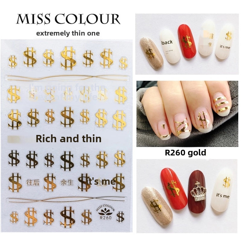 3D Star Moon Nail Stickers Phototherapy Nail Art Supplies Star Moon Nail Art Stickers R207 Nail Art Constellation Metal Jewelry