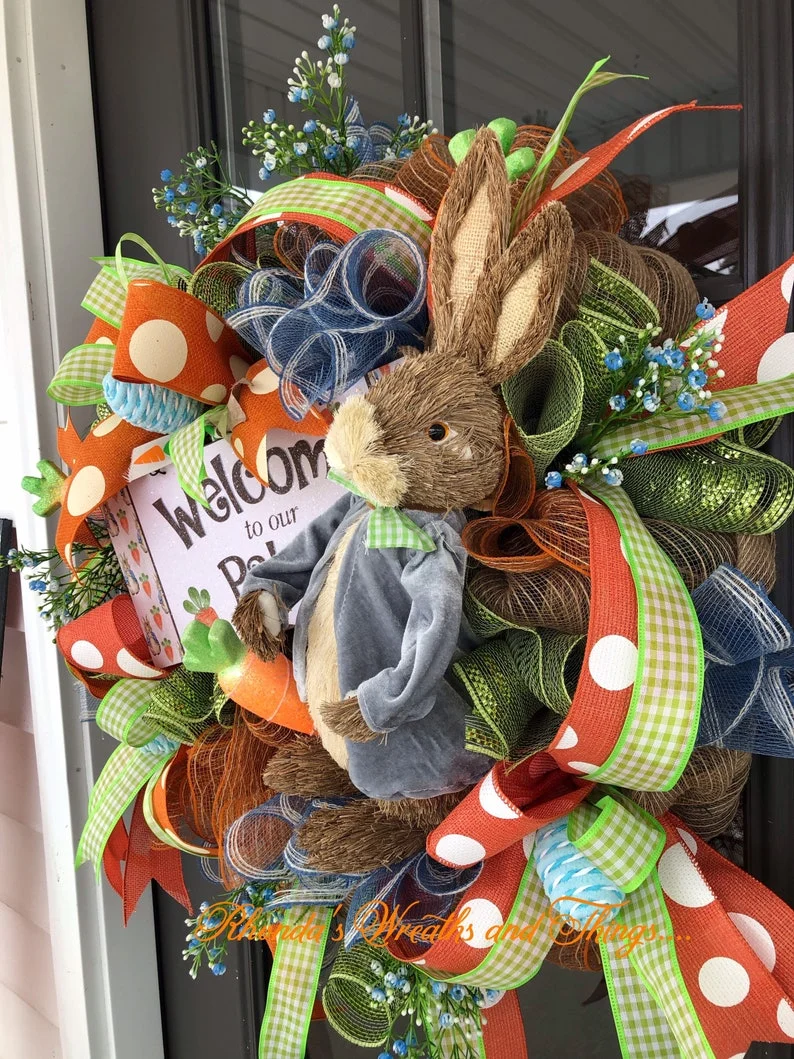 2022 New Easter Decoration - Peter Rabbit Wreath