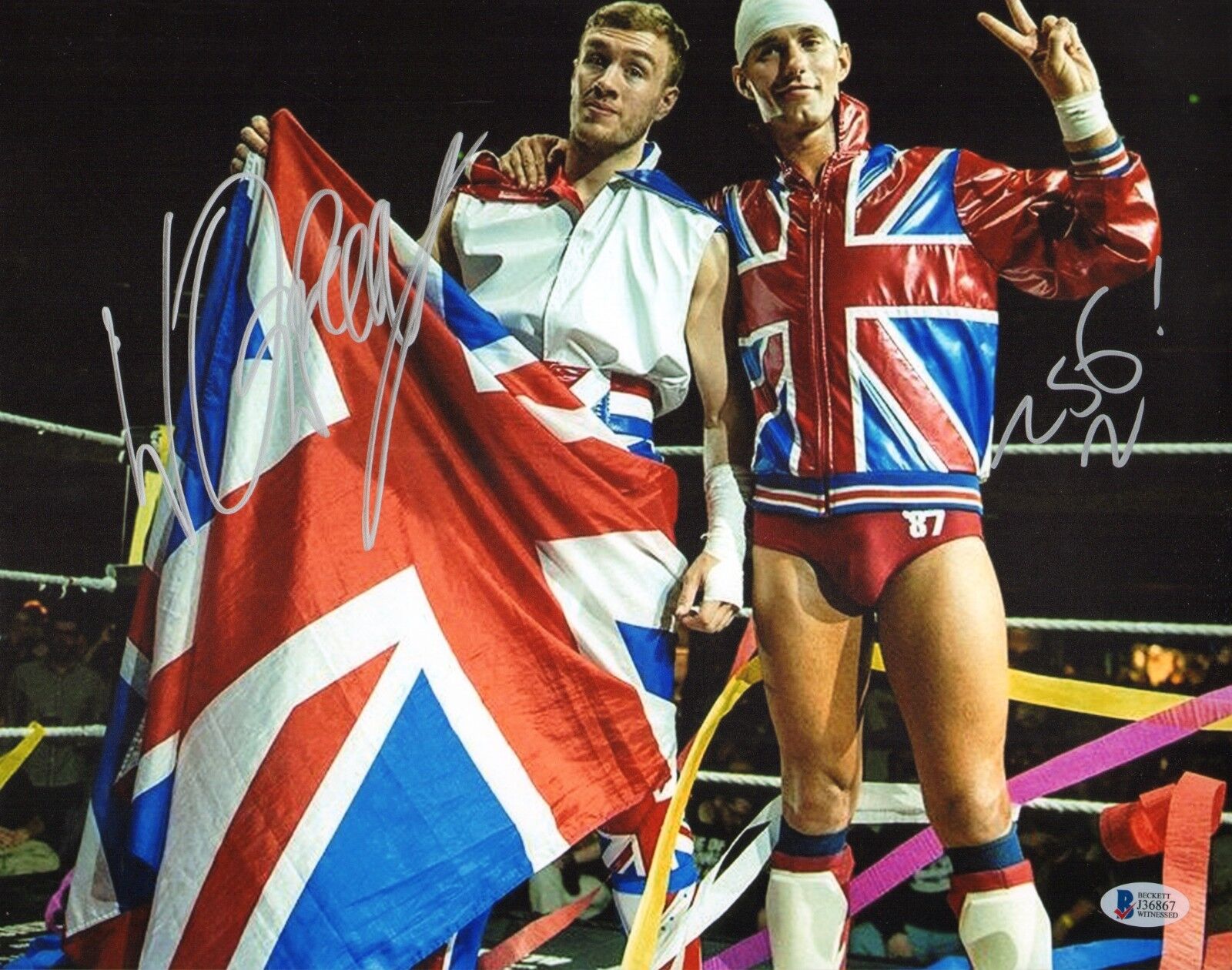 Will Ospreay & Zack Sabre Jr Signed 11x14 Photo Poster painting BAS COA New Japan Pro Wrestling