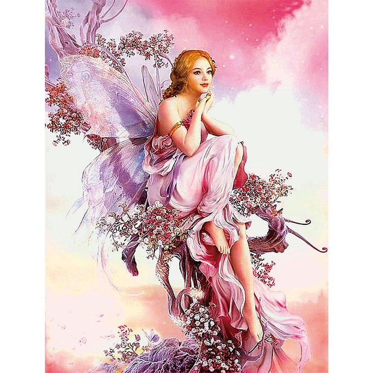 Fairy Butterfly  Round Diamond Painting 32*45cm