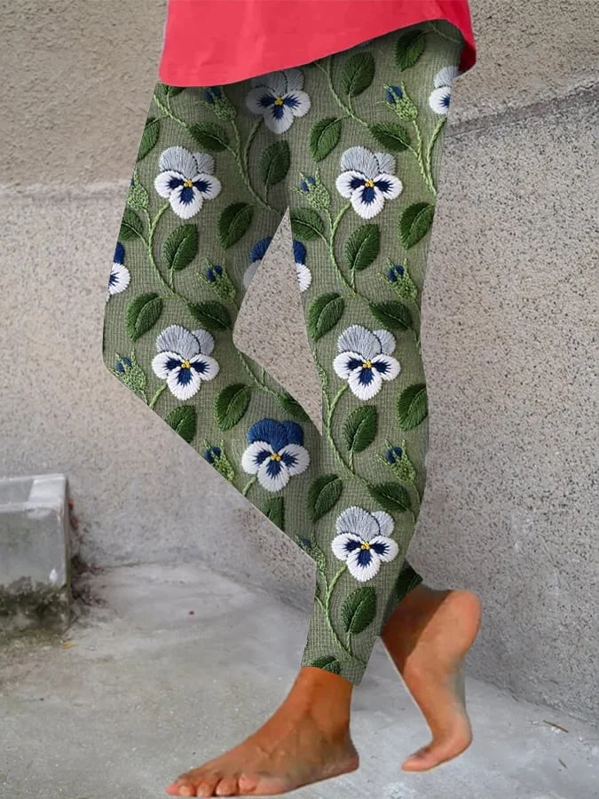 Women's Floral Graphic Print Leggings