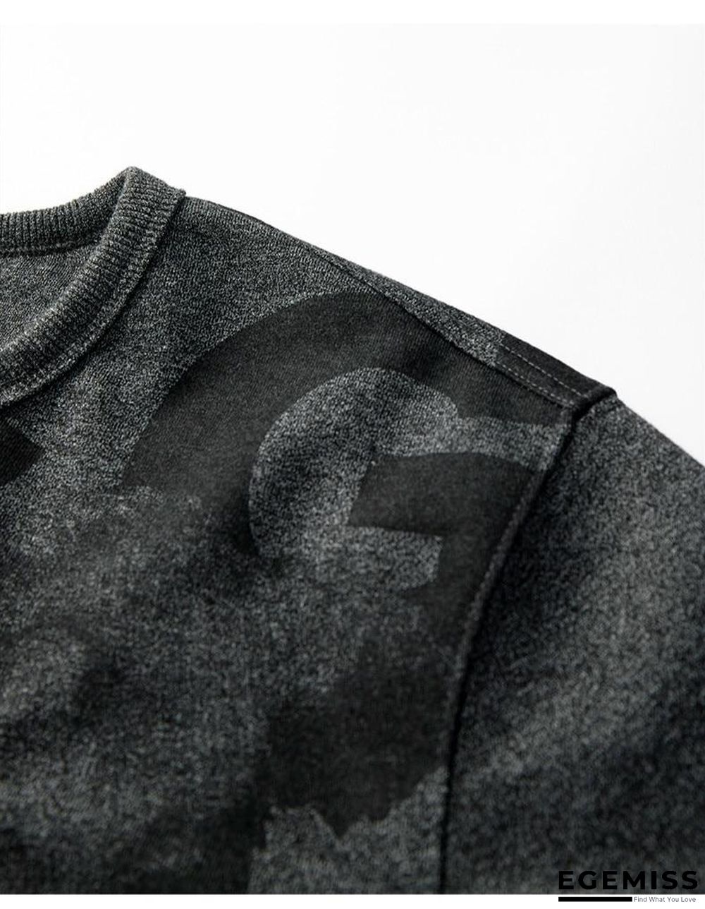 Men Autumn Cotton Black Print Letter Sweatshirts Fashion Japanese Streetwear Hip Hop Male Clothes Plus Size Top | EGEMISS