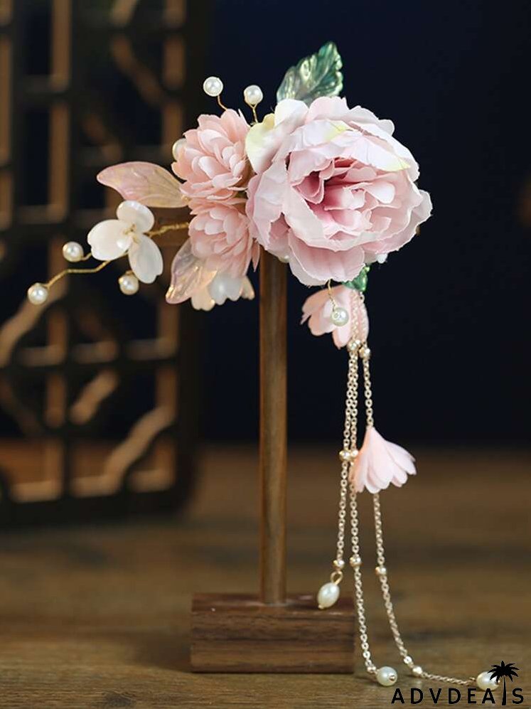 Flower Decor Hair Clip