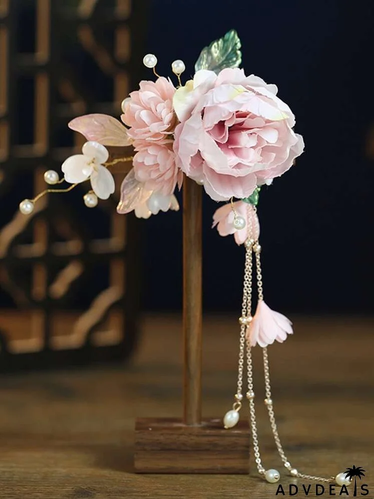 Flower Decor Hair Clip