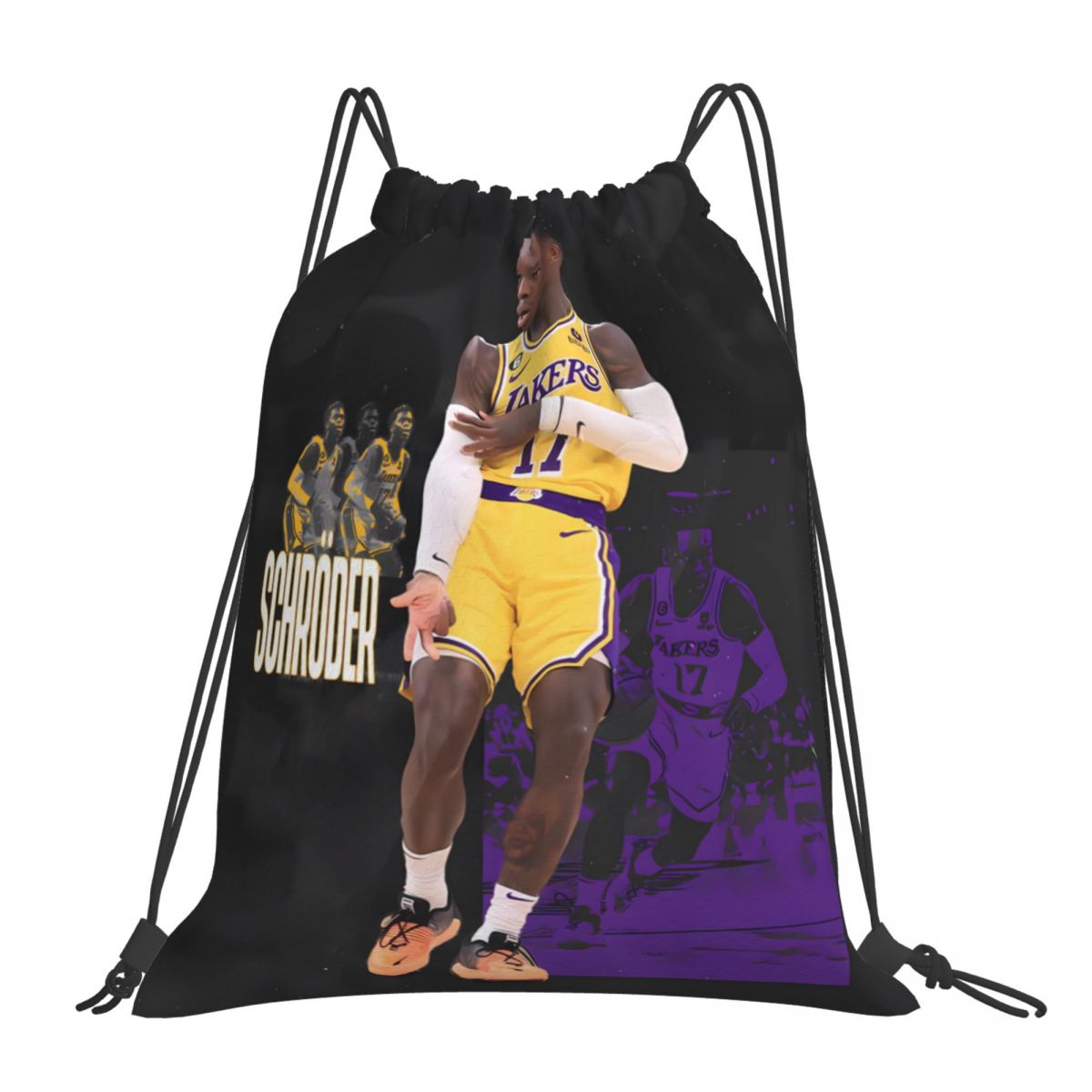 Los Angeles Lakers Dennis Schroder Drawstring Bags for School Gym