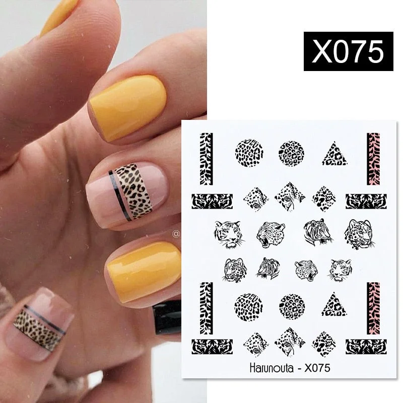 1PC Blooming Lavender Water Decals Harunouta Alphabet Leaves Flower Nail Art Transfer Watermark Sticker Slider Decoration-Nail Inspo