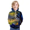 Kid Boy Speed and Passion Tunnel Fashion Loose Hoodie