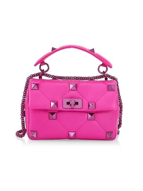 Valentino Garavani Medium Roman Stud Leather Shoulder Bag