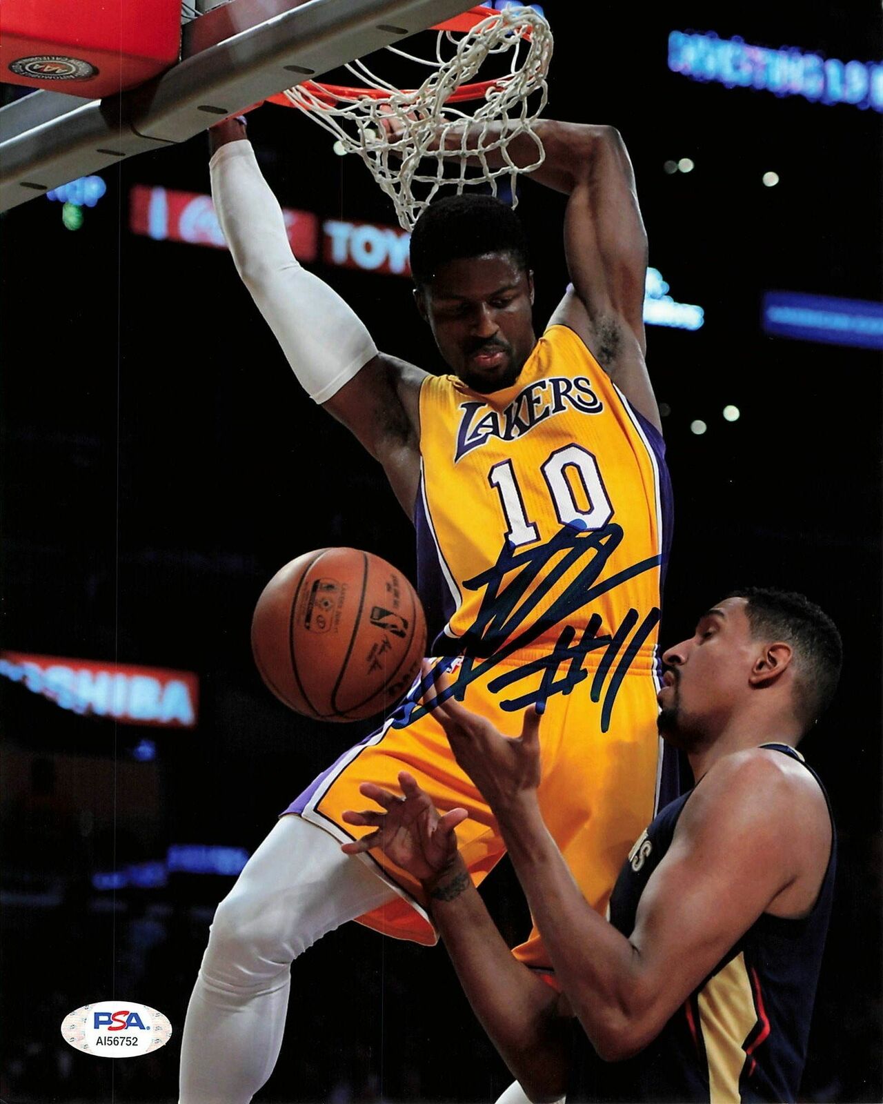 David Nwaba signed 8x10 Photo Poster painting PSA/DNA Los Angeles Lakers Autographed