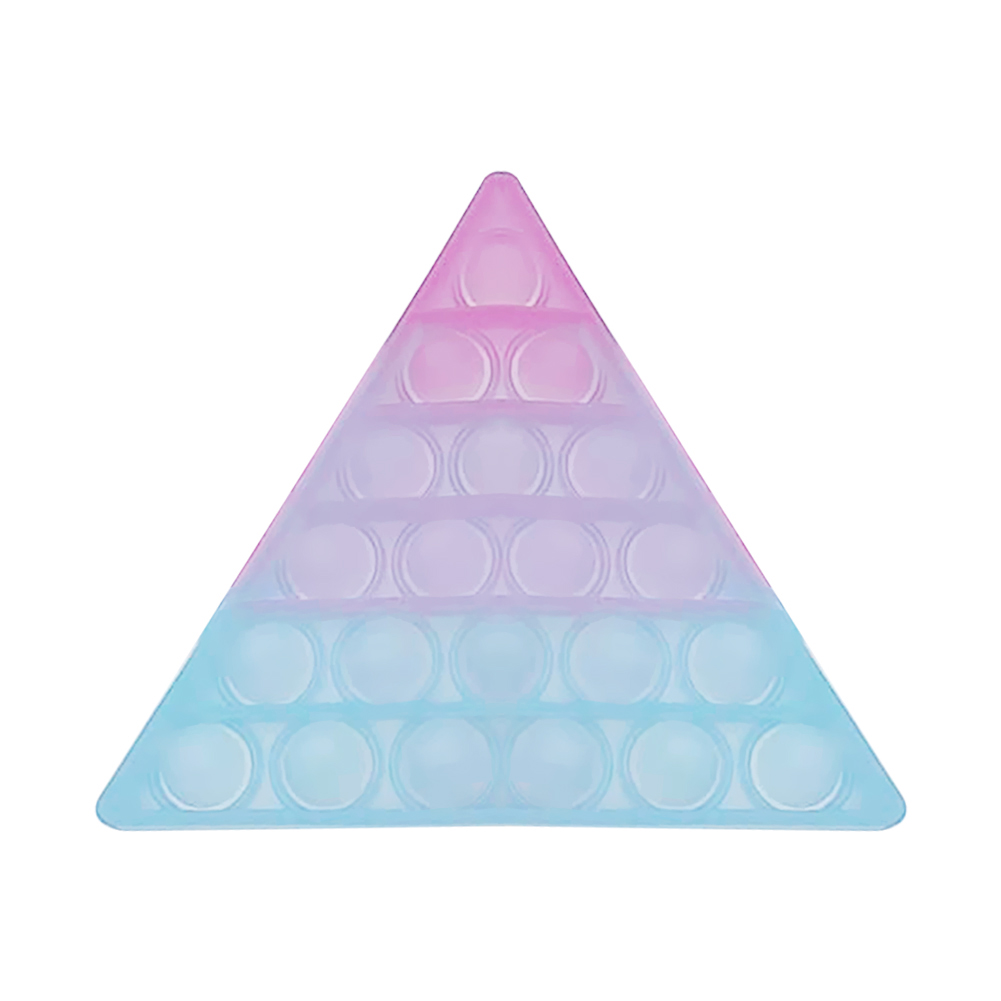 

Silicone Push Bubble Triangle Autism Toy Early Educational Anti-stress Tool, 501 Original