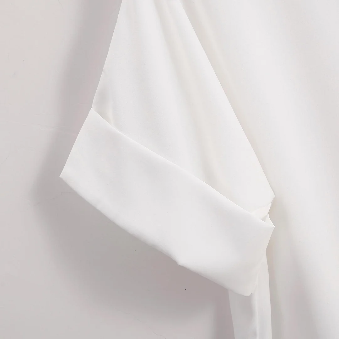 Uveng Uveng Summer New Korean Version Of Loose Cotton Blouse White Loose Bat Sleeve Shirt Shirt Woman