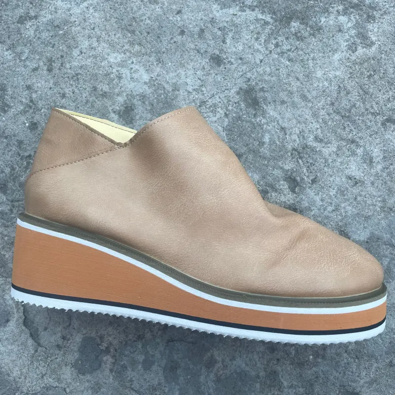 Breakj Breakj And Winter New Short Boots Large Size Women's Shoes Round Head Thick Bottom Slope Side Zipper Leisure Boots