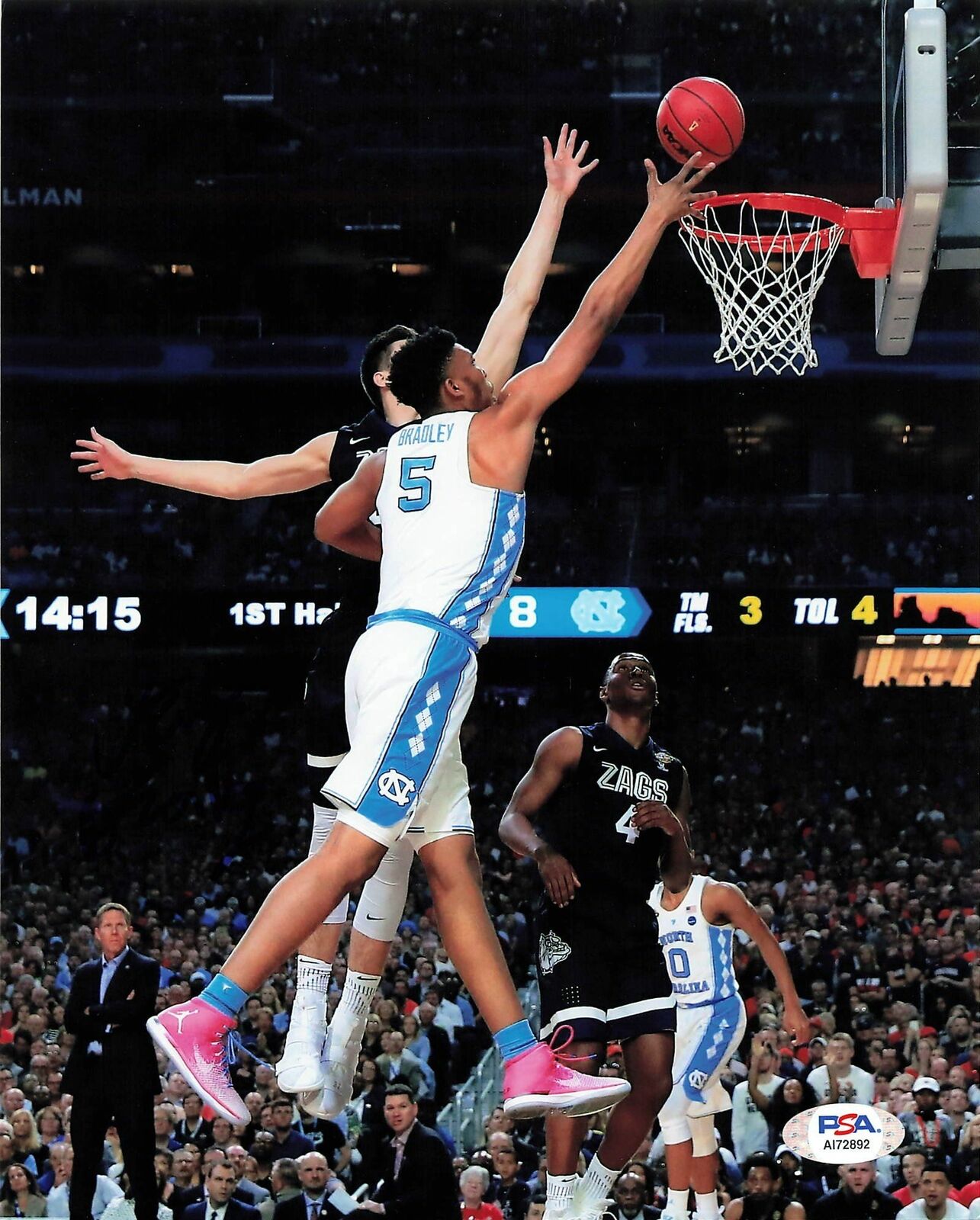 TONY BRADLEY signed 8x10 Photo Poster painting PSA/DNA Tar Heels Autographed