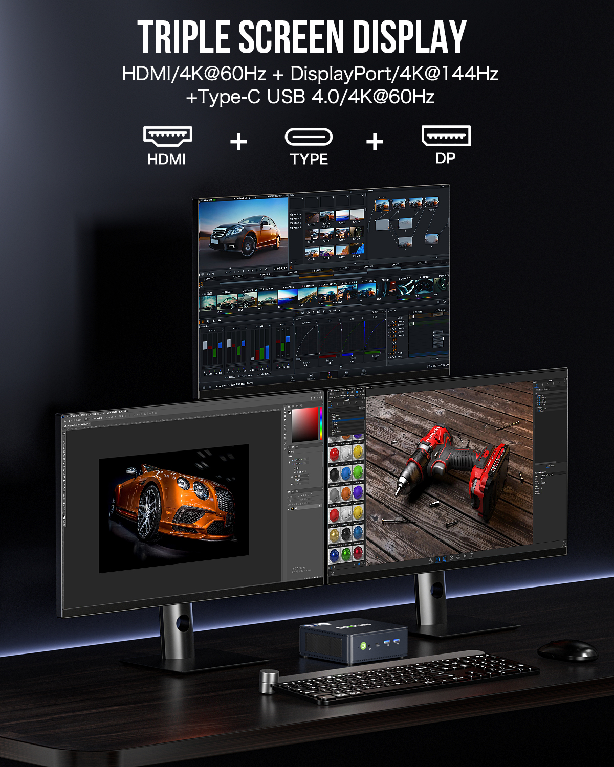 GMKtec 13th Gen Intel Core i7 13620H Mini PC--NucBox K7 PLUS 339.99