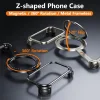 Z Shell Rotating Magnetic Bracket Metal Mobile Phone Case Suitable For Apple 17ProMax