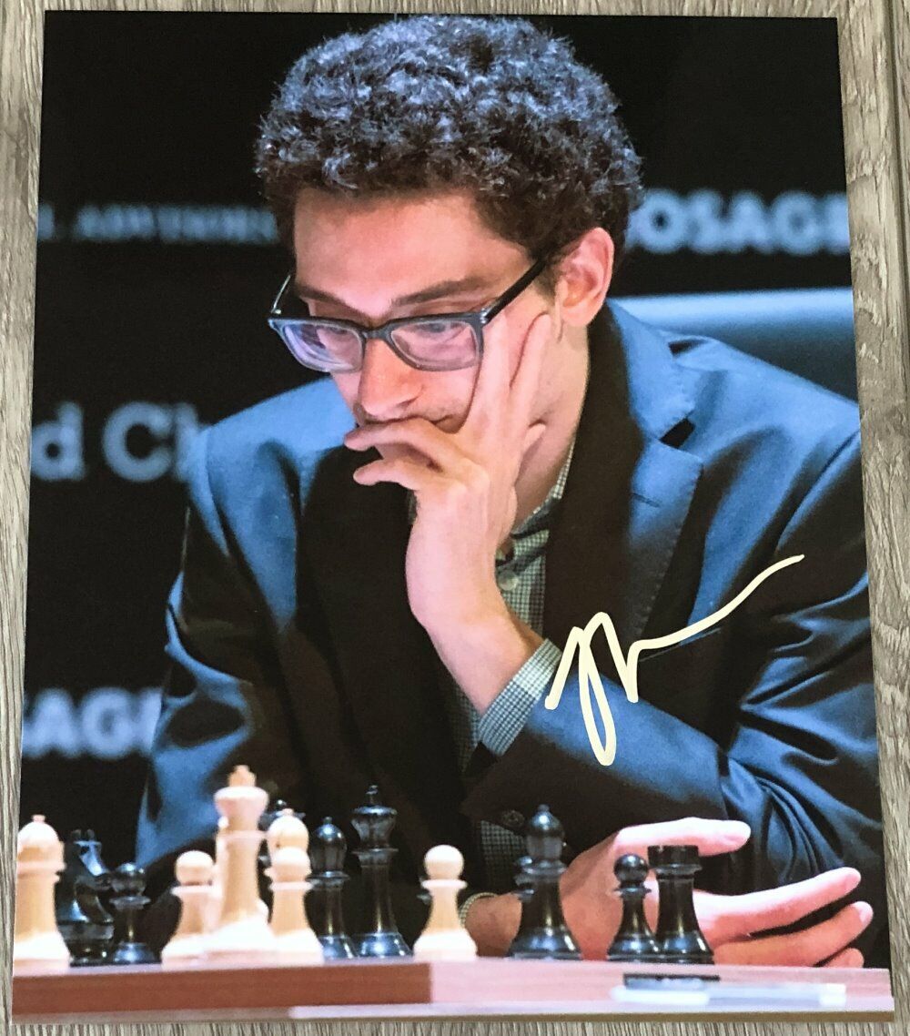 CHESS GRANDMASTER FABIANO CARUANA SIGNED AUTOGRAPH 8x10 Photo Poster painting I w/EXACT PROOF