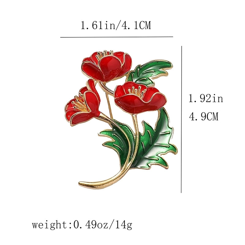 Elegant Pastoral Pin Flower Alloy Women’s Brooches