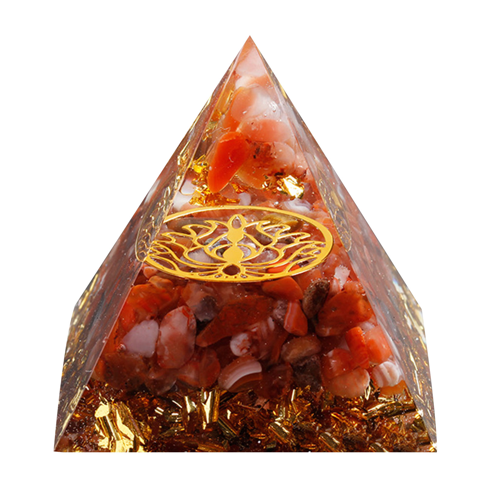 

6cm Natural Orgonite Pyramid Chakra, 501 Original