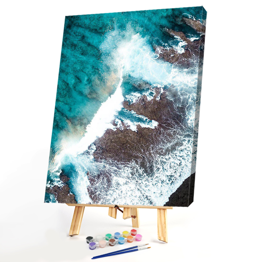 

40*50CM - Paint By Numbers - Sea Wave, 501 Original