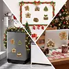 6PCS Sweet Gingerbread DIY Pearl Diamond Painting Christmas Fridge Magnets, Sparkling Rhinestone Refrigerator Magnet Craft Kit for Home Decor & Gifts
