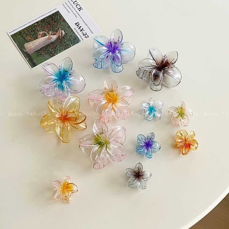 Women’s Sweet Minimalist Flower Plastic Hair Claws