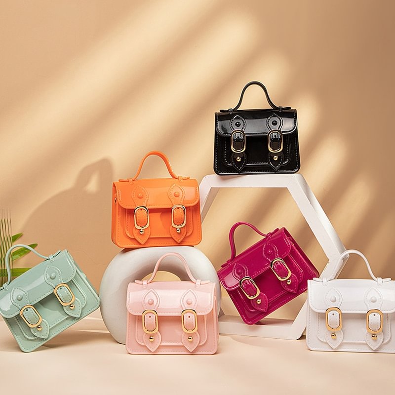 Fashion Mini Handbags PVC Crossbody Bags For Little Girls Birthday Gift Baby Children Shoulder Bags Tote Bags Small Phone Purse US Mall Lifes