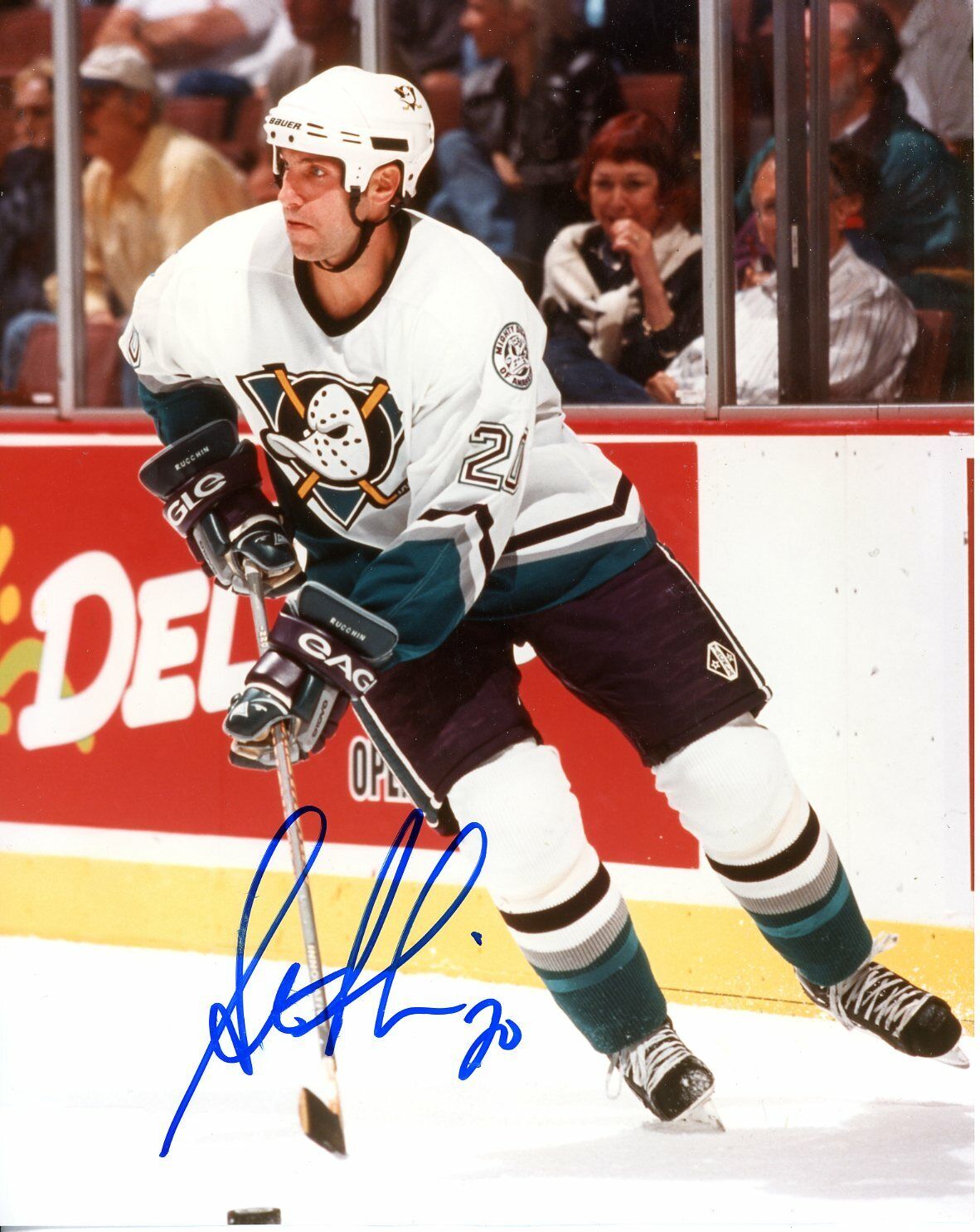 Steve Rucchin Autographed 8x10 Mighty Ducks # S302