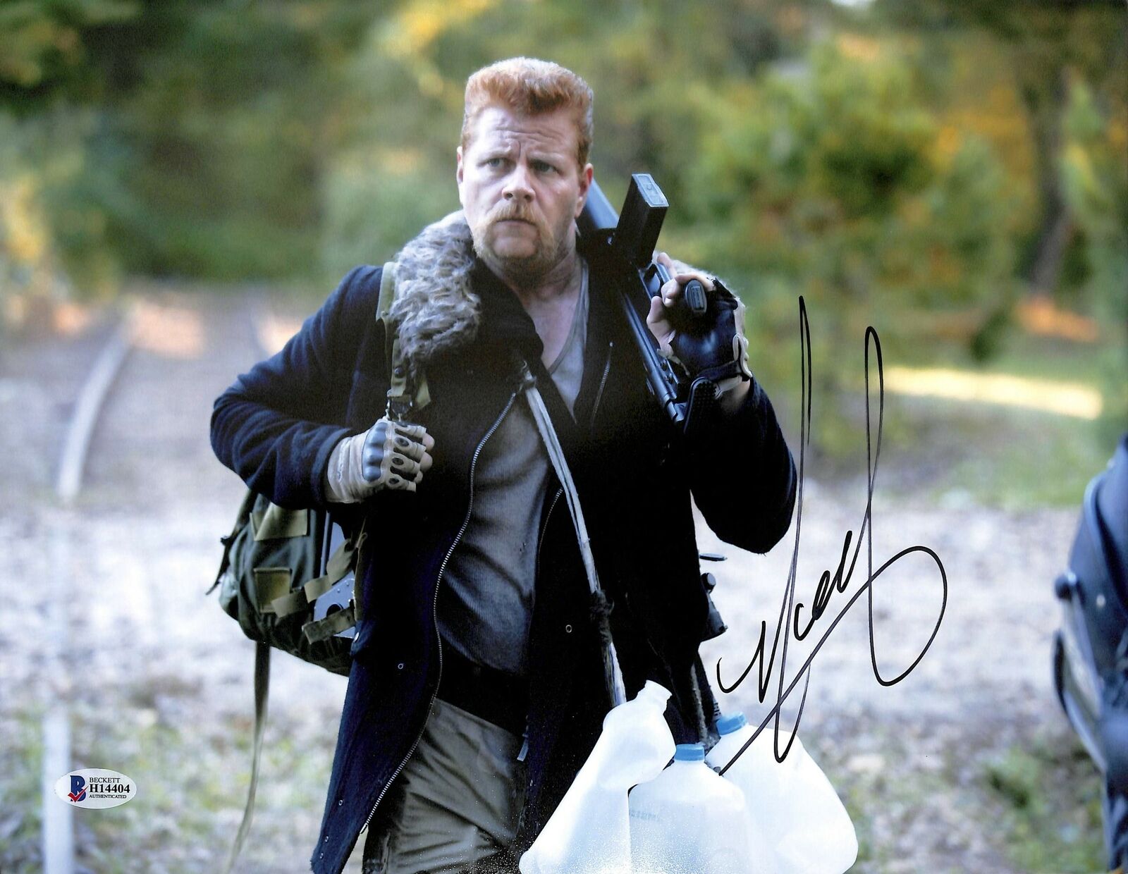 Michael Cudlitz The Walking Dead Authentic Signed 11x14 Photo Poster painting BAS #H14404