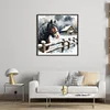 Winter Horse-11CT Stamped Cross Stitch 40*40cm/15.75*15.75in tapestrymarket