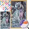 (40*70cm)Tiger - Round Partial AB Drill Diamond Painting