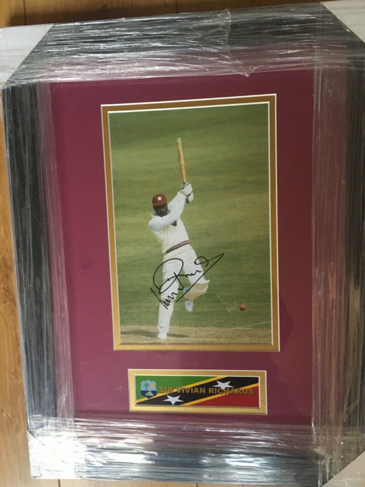 Legend Viv RICHARDS Signed Photo Poster painting 12 x 8 West Indies Cricket Legend with frame