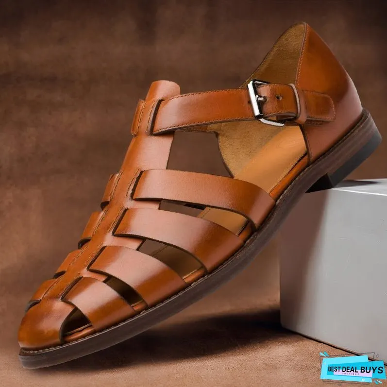 Charles Morrison Leather Fisherman Sandals