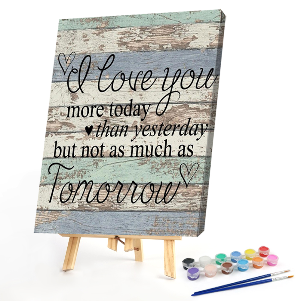 

40*50CM - Paint By Numbers - Calligraphy, 501 Original