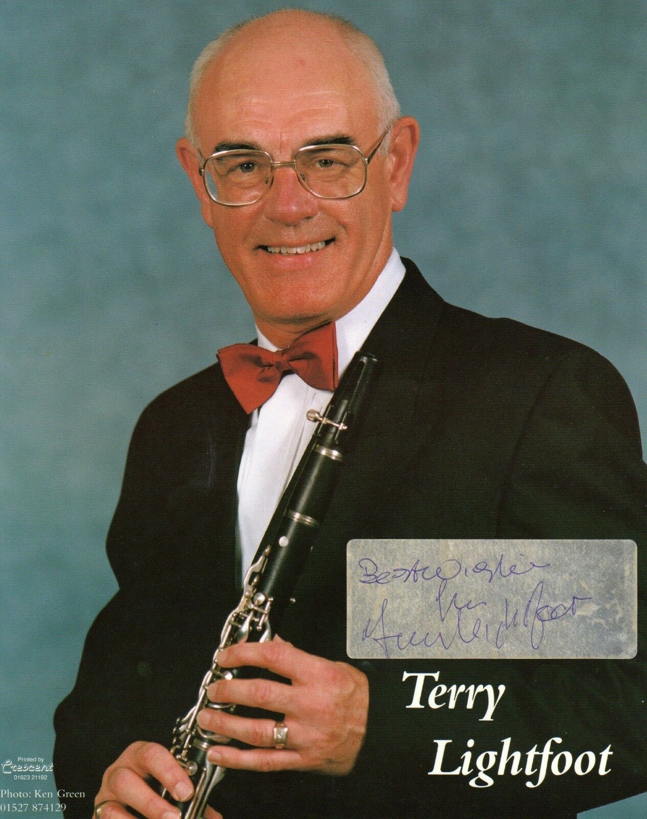 TERRY LIGHTFOOT Deceased AUTOGRAPH, TRAD JAZZ