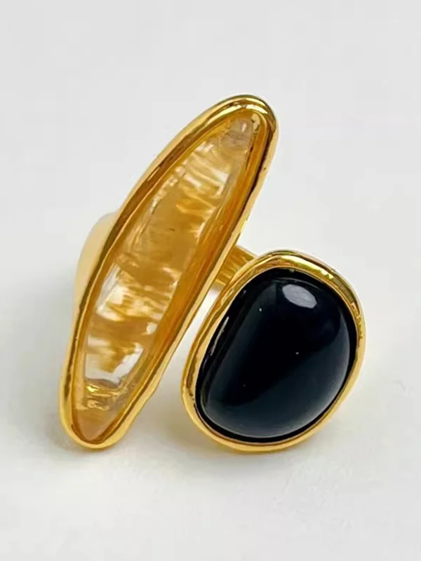 Geometric Shiny Rings Accessories