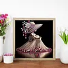 Elegante Dame - speziell geformte Diamond Painting - 30*30cm