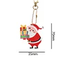 8pcs Set Christmas Diamond Painting Keychain Gifts