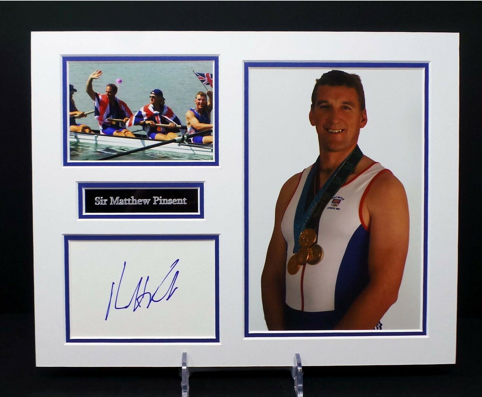 Matthew PINSENT Signed Mounted Photo Poster painting Display AFTAL RD COA Olympic Gold Rower