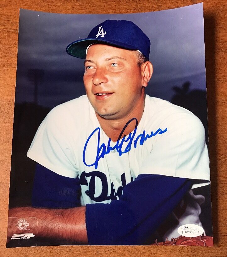 JOHNNY PODRES DODGERS SIGNED 8x10 Photo Poster painting JSA COA AUTHENTIC AUTOGRAPH