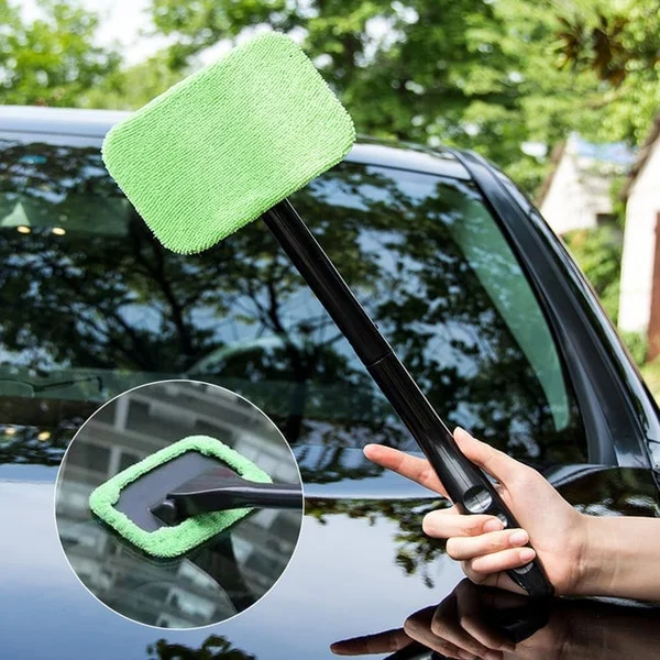 Ergonomic Handled Microfiber Car Window Cleaner – Fulfillman