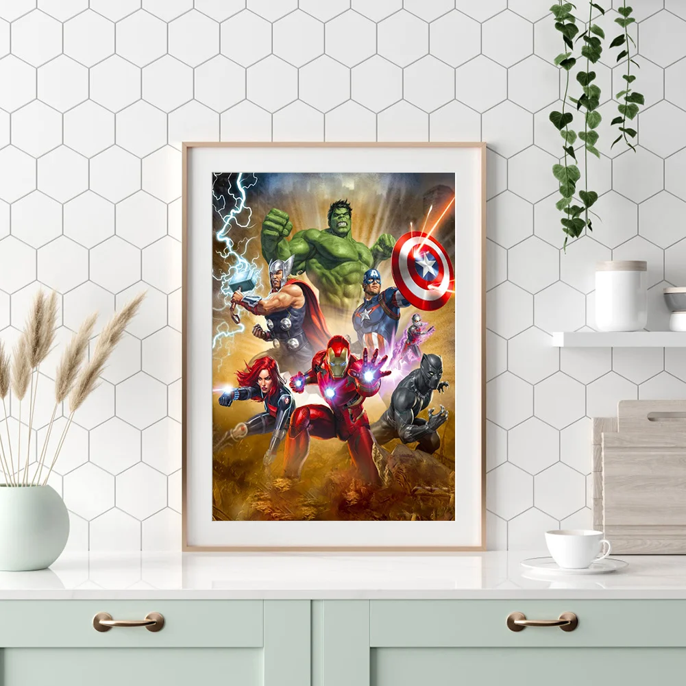 Diamond Painting - Full Round Drill - Super Hero(30*40cm)