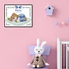 >SALE<Partial Cross Stitch 14CT Cotton DIY Bear Baby Counted Embroidery (C728)