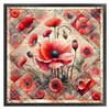Poppy-11CT Stamped Cross Stitch 40*40cm/15.75*15.75in