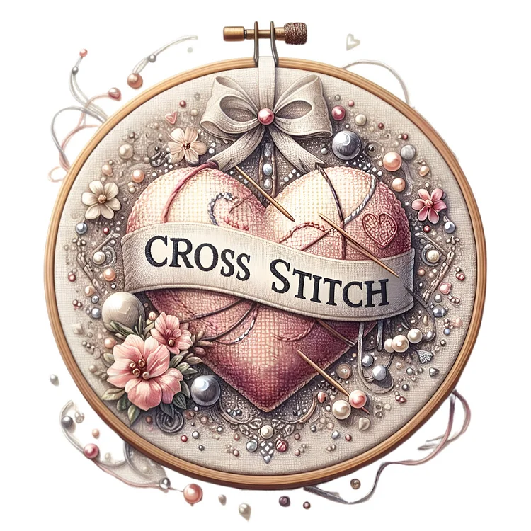 Love Cross Stitch Embroidery 40*40CM(Canvas) Diamond Painting gbfke