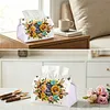 (24cm)Diamond Art Tissue Box Cover DIY PU Desktop(SweetBees and Flowers)