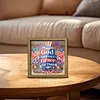 Diamond Painting Special Shaped Drill Independence Day With Frame(8.46x8.46inch)