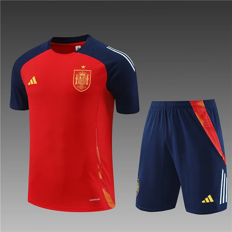2024-25 Spain red short-sleeved training jersey