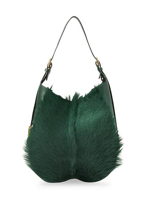 Burberry Medium Chess Goat Hair Shoulder Bag 5 out of 5 Customer Rating