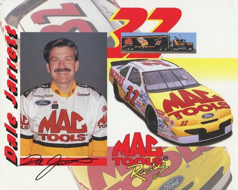 DALE JARRETT Signed Mac Tools Promotion